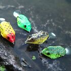 3D Eyes Plastic Ray Frog Fishing Lures Hooks Artificial Bait Fishing Tackle