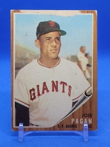 1962 Topps 565 Jose Pagan High Numbers POOR  - Bild 1 von 2