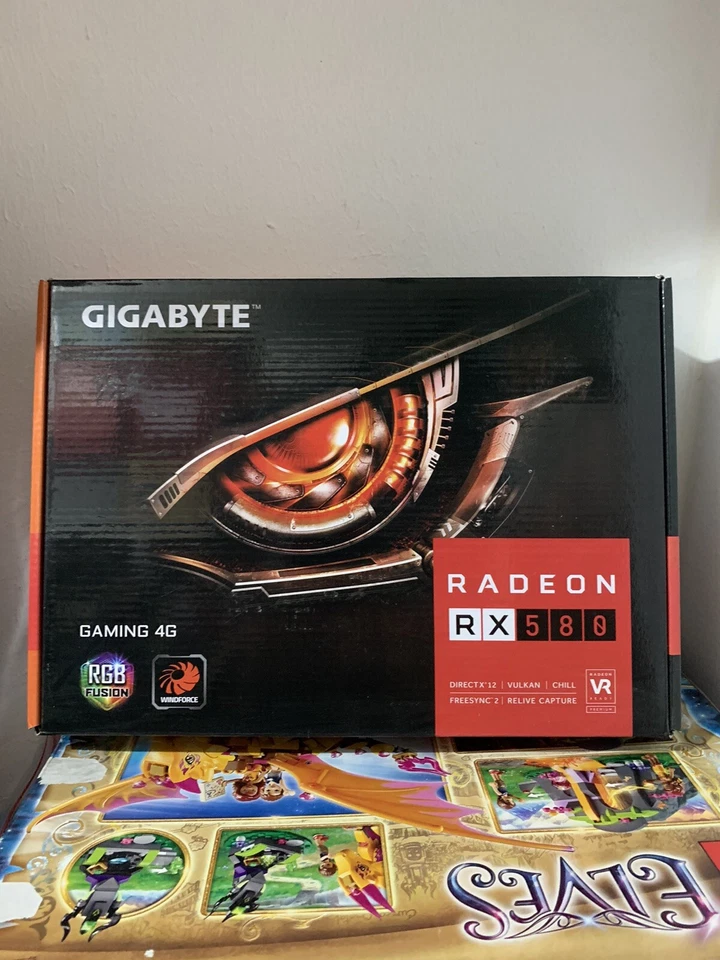Gigabyte Radeon RX580 Gaming 4G PCIE 3 GDDR 5  Freesync 2 VR READY Graphics Card - Image 1 of 4