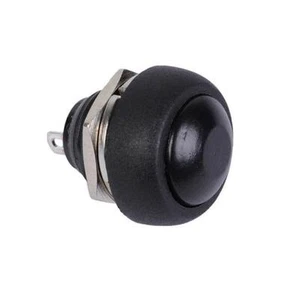10pcs Black Mini Switch 12mm Waterproof momentary Push button Switch 250V 10A  - Picture 1 of 2