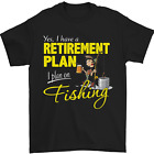 Retirement Plan I Plan on Fishing Fisherman Mens T-Shirt 100% Cotton