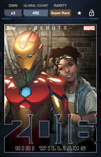 Topps Marvel Collect DIGITAL DECADES 2010'S DIE-CUTS RIRI WILLIAMS 