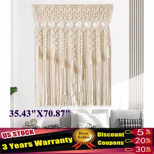 Handcrafted Large Macrame Wall Hanging Tapestry for Boho Home Decor - Picture 1 of 14