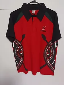 Panthra Men’s Kenya Size Medium Multicolored Short Sleeve Polo Shirt - Picture 1 of 6