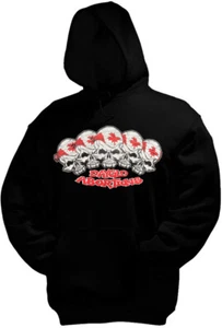 DAYGLO ABORTIONS Skulls Hooded sweat Kapuzenpullover, schwarz - Imagen 1 de 1