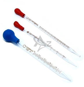 3 Graduated Medicine Glass Droppers 1ml, 2ml, 10ml, Transfer Pipet Pipette 8" - Picture 1 of 1