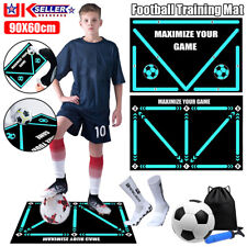 Football Training Mat+Socks Non Slip Kids Adults Dribble Training Carpet Sports