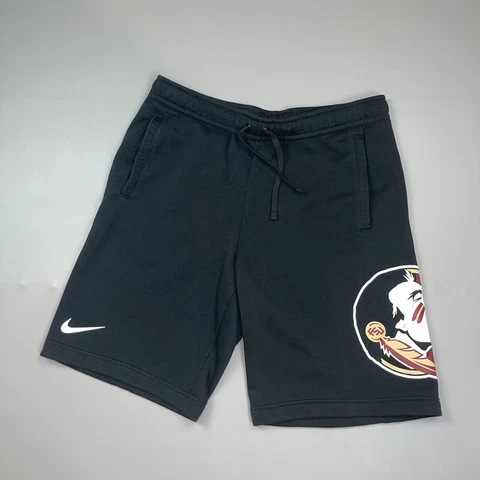 Nike Size Large Mens College Florida State Club Fleece 10” Shorts Black New! Cover