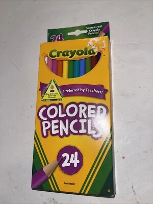 Crayola 24 Count Nontoxic Bright Colored Pencils pre sharpened - Image 1 of 4