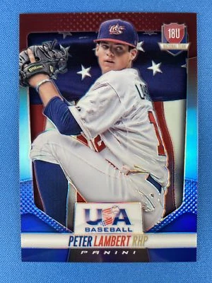 Peter Lambert 2014 Panini USA Baseball #40 Red Blue Prizm #/149 USA - Image 1 of 2
