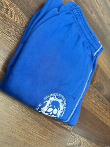 Mens Training Pants blue Stylish Gym Workout Sweatpants