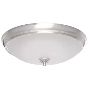 Hampton Bay Clifton 11 in. Brushed Nickel Selectable LED Flush Mount NEW - Picture 1 of 4