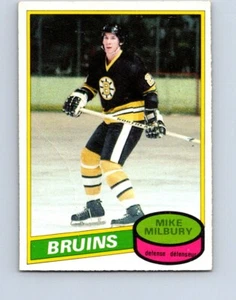 VINTAGE HOCKEY CARD OPC 1980 BOSTON BRUINS MIKE MILBURY NO51 - Picture 1 of 2