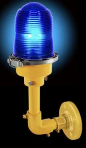 New Airfield Airport Taxiway Runway Light Aviation Wall Sconce Lamp Blue - Picture 1 of 4
