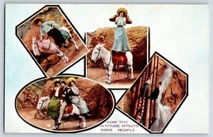 Postcard How the Altitude Affects Some People Comic Humor Vintage Fashion - Picture 1 of 3