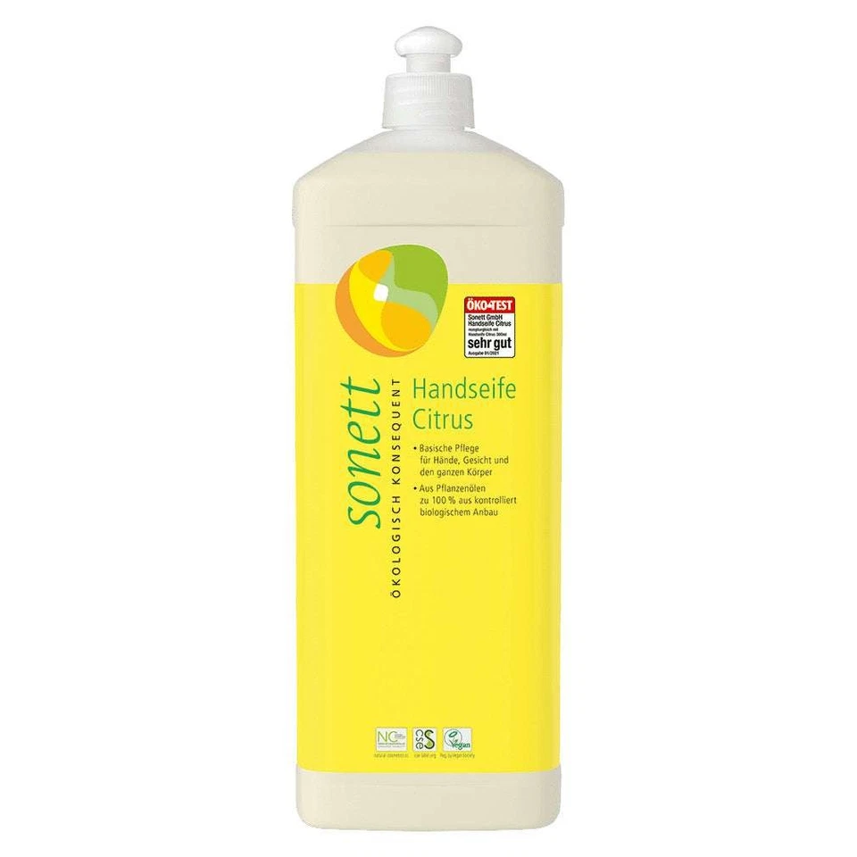 Sonett Handseife Citrus Nachfüllflasche 1L Bio - Bild 1 von 1