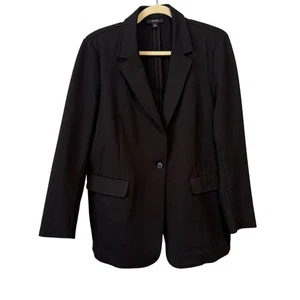 Alfani Womens Black Blazer Jacket PXL Single Button Closure Made In China - Picture 1 of 8