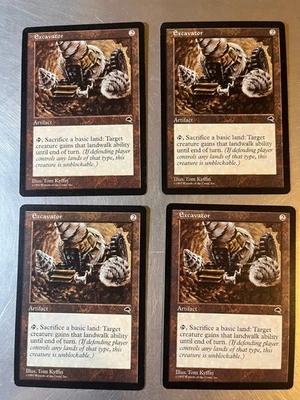 4x Excavator Vintage Tempest Magic Cards Light Play Excellent Playset - Image 1 of 2