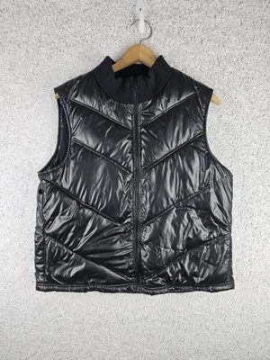 Chaleco acolchado Old Navy 2000s Y2K negro acolchado para mujer 2XL pesado Foto 1 de 4