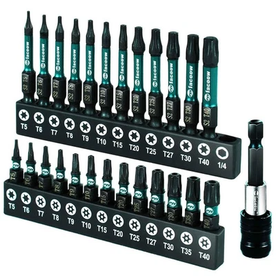 Torx-Bit-Set T5-T40 26-teiliges Sicherheits-Torx-Bit-Set mit magnetischen Spi... - Bild 1 von 4