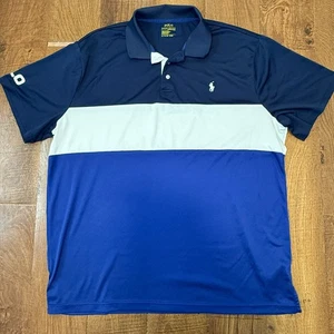 Polo Ralph Lauren Performance Poloshirt Herren 2XL Blau Stretch Kurzarm XXL - Bild 1 von 11