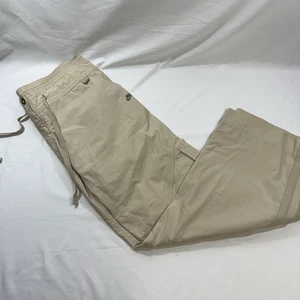 Vintage Y2K Nike Beige Cargo Track Pants Women’s Size Medium - Picture 1 of 8