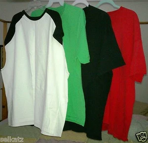 CAMISETA FRUIT OF THE LOOM GRANDE PARA HOMBRE CORTE REDONDO O BÉISBOL 100% ALGODÓN ~ELIGE - Imagen 1 de 10