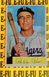 "Auténtico Genuino Vintage 1954 Bowman "PEE WEE" REESE #58 Brooklyn Dodgers JUSTO+ - Imagen 1 de 1