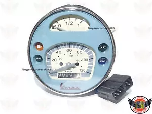 Speedometer Tacho For Vespa PX LML Lusso PX 80-200 Gray 120 Kmph / 80 Mph - Picture 1 of 3