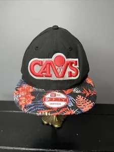 Rare Cleveland Cavaliers Cavs Floral Print Snapback Hardwood Classic Hat Cap - Picture 1 of 12