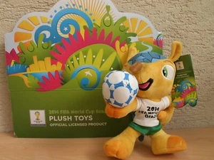 WM Fußball Maskottchen 2014 Fifa World Cup Brazil Stofftier 25cm hoch Neu - Bild 1 von 13
