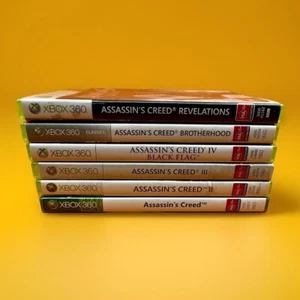 XBox 360 Assassins Creed Mega Pack 1,2,3,4 Brotherhood And Revelations Complete - Bild 1 von 14
