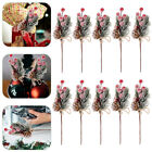 Fake Pine Cones Branch Artificial Pick Tree Branches Christmas