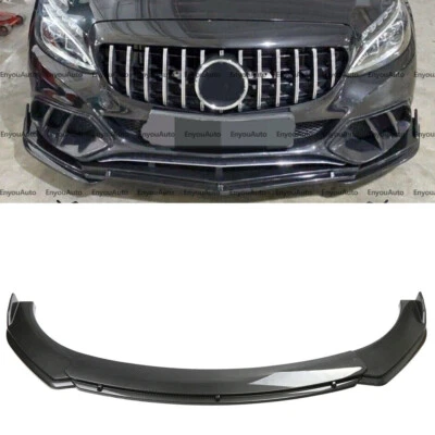 For Mercedes-Benz AMG35 AMG45 GT Front Bumper Lip Spoiler Splitter Carbon Fiber - Image 1 of 4