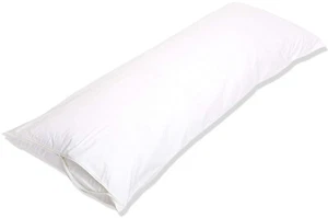 White Body Pillow Protecting Cover Hypoallergenic Dust Mite Resistant Pillows - Picture 1 of 8