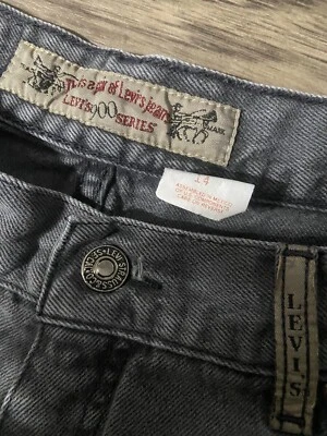 Pantalones de mezclilla lavados grises vintage Levi's Silver Tab serie 900 talla 14 para mujer Foto 1 de 4