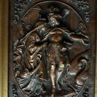 Plaque antique Wagner Opera Lohengrin cygne allemand Berlin musique classique bronze