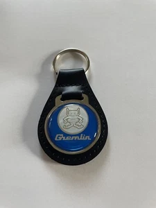 Gremlin Keychain Black Leather Key Fob Key Chain - Bild 1 von 2