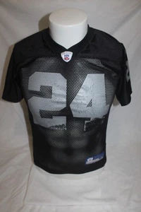 Oakland Raiders Charles Woodson NFL Reebok Youth Black Jersey Size Medium 10-12 - Picture 1 of 4