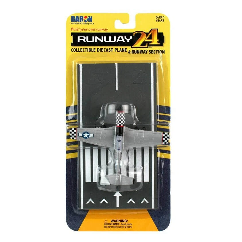 Daron Runway24 Diecast Metal Toy with Runway - P-51D Mustang - Image 1 of 1