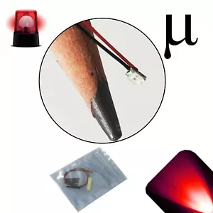 20 x 12v 0807 0805 Red Micro Flashing SMD Pre-Wired LED Light Blinking 9v 18v 6v - Picture 1 of 4