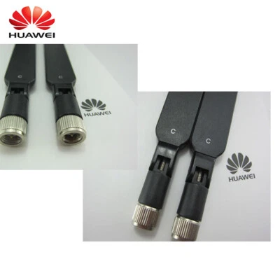 100% HUAWEI Original 4G LTE External 2x Antenna for B525 SMA C-type Black - Image 1 of 4