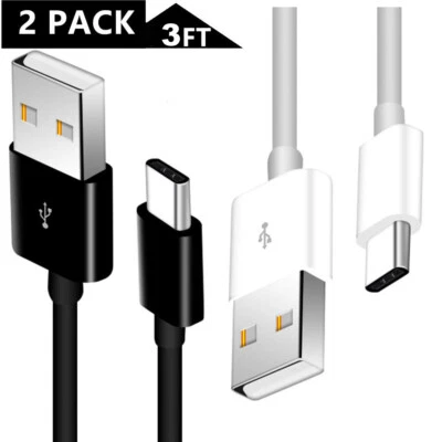 2 Pack USB C Cable Type C Fast Charger For Galaxy S8 S9 S10 Plus Note 8/9 Pixel  - Image 1 of 4