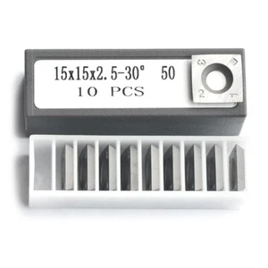 Square Carbide Cutter Inserts Woodworking Spiral Helical Planer Heads x10 - Picture 1 of 7