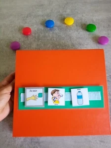 Classeur De Communication Pecs Makaton Pour Pictogrammes TSA Montessori - Photo 1/3