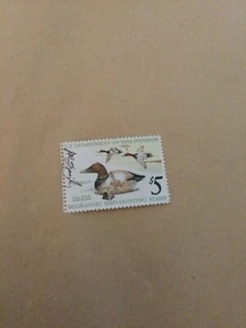 1976 Migratory Bird Hunting Stamp US Department Of The Interior $5 Signed  - Picture 1 of 4