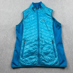 Marmot Vest Womens Large Blue Full Zip Puffer Quilted Sleeveless Zip Pockets - Picture 1 of 10
