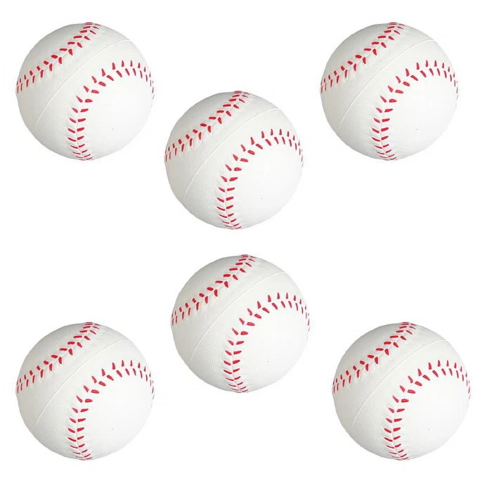 SET OF 12 MINI STRESS BASEBALLS PARTY FAVOR GOODY BAGS CARNIVAL TREAT BALLS BALL