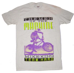 HARO - Mike King - Camiseta BMX Race - Blanca - Camisa Vintage Old School GRANDE - Imagen 1 de 2