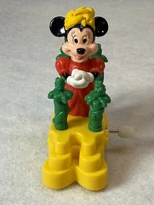 Vintage 1991 Disney Minnie Mouse Wind Up Float Toy Red Dress Burger King Works - Picture 1 of 6